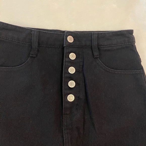Black Denim Skirt - Picture 3 of 5